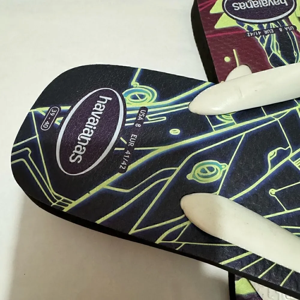 Havaianas Unisex Top Magic Robot Anime Flip Flop Sandals Glow In Dark